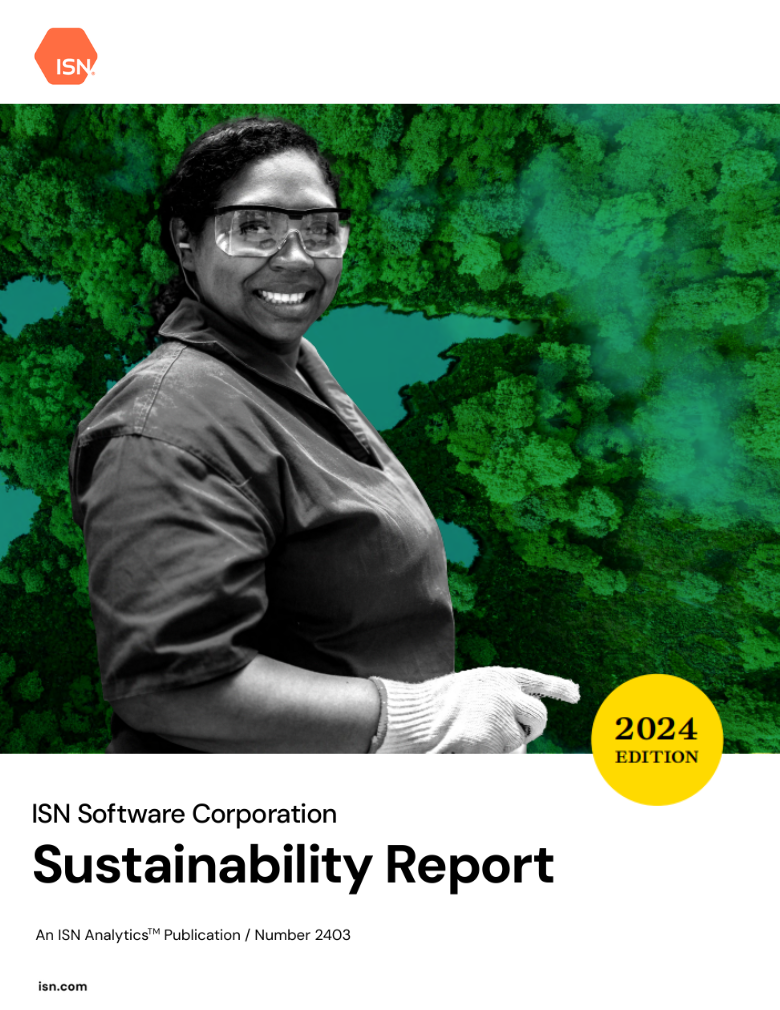 ISN 2024 Sustainability Report Thumbnail Cover