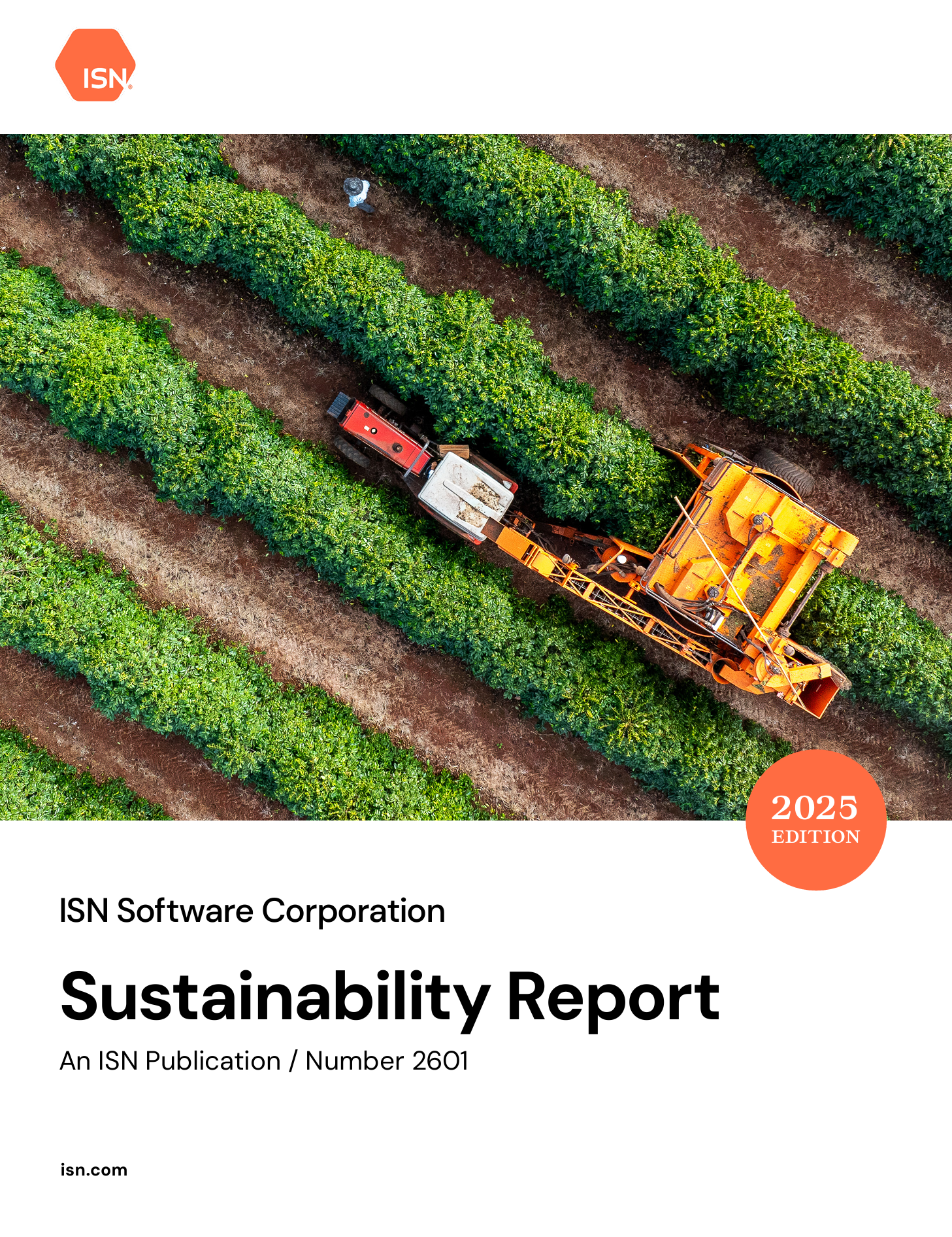 ISN 2025 Sustainability Report Cover Image
